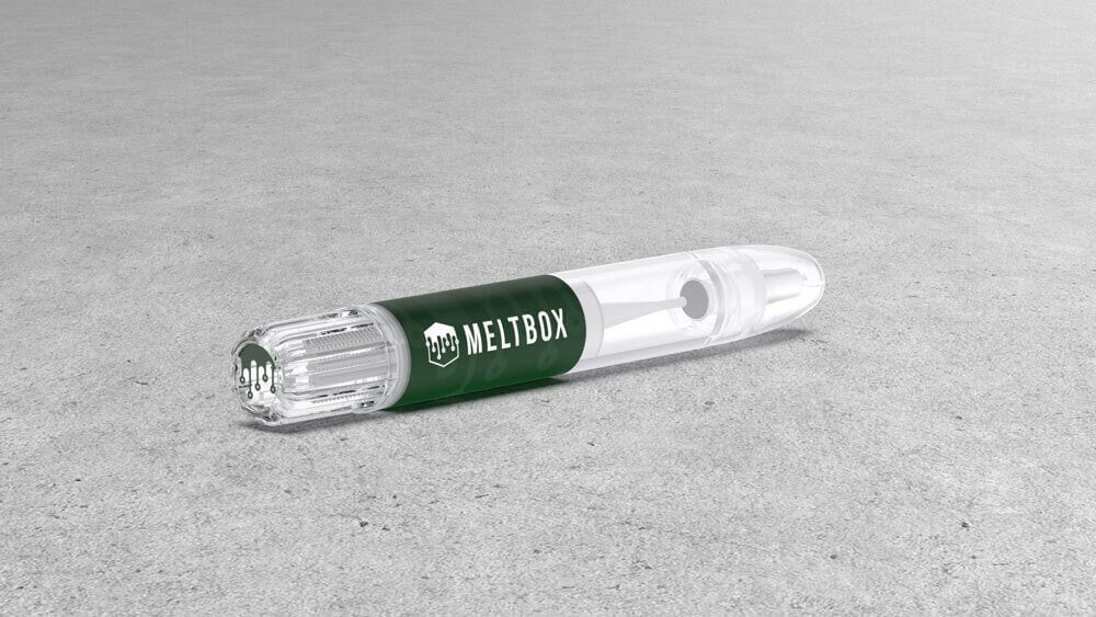 190822-klikCustomization Custom Branded Klik Alternative Syringe Dispenser Laying Down